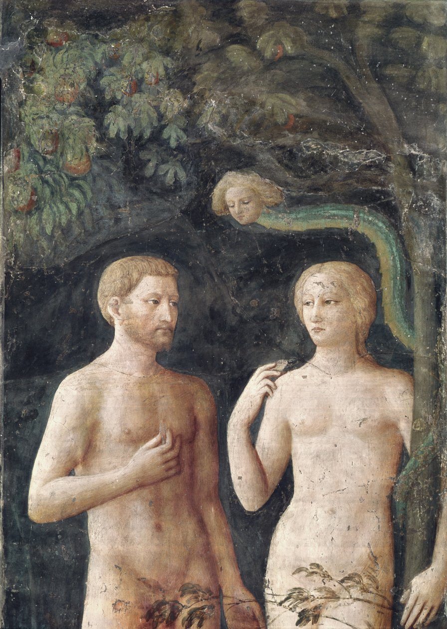 Tentazione di Adamo ed Eva, c.1423-25 (dettaglio) da Tommaso Masolino da Panicale