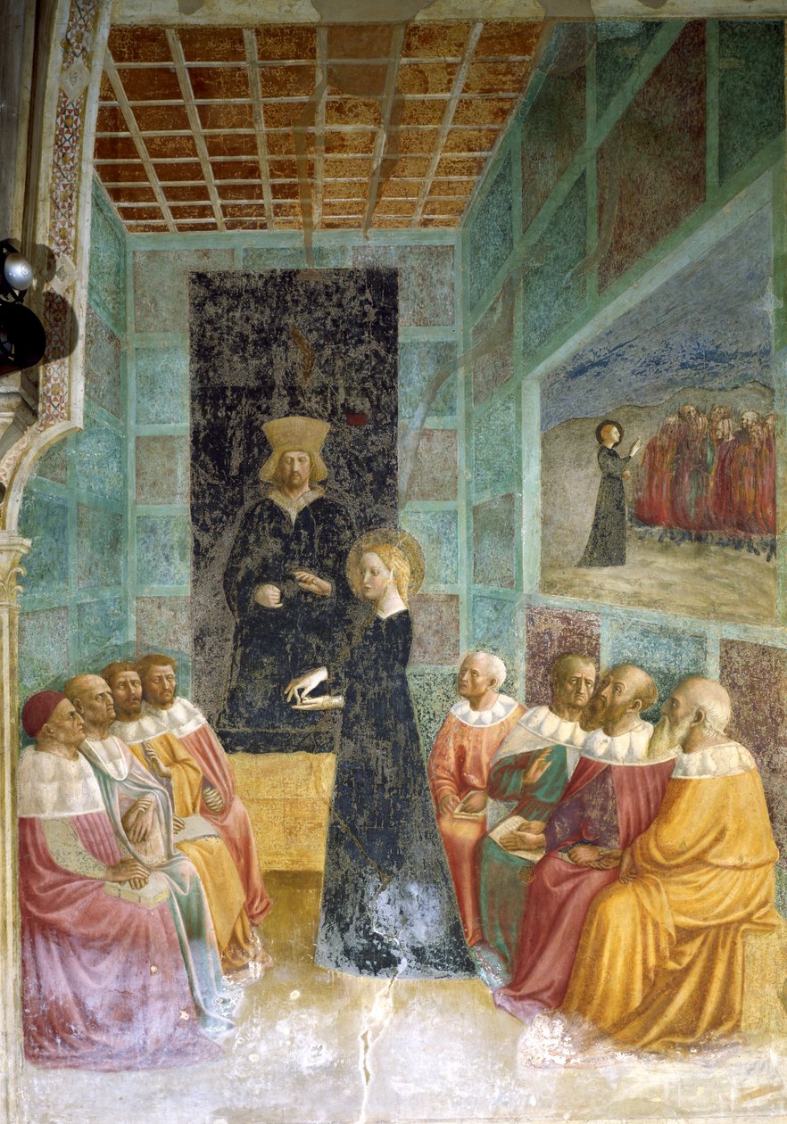 La disputa di Santa Caterina da Tommaso Masolino da Panicale