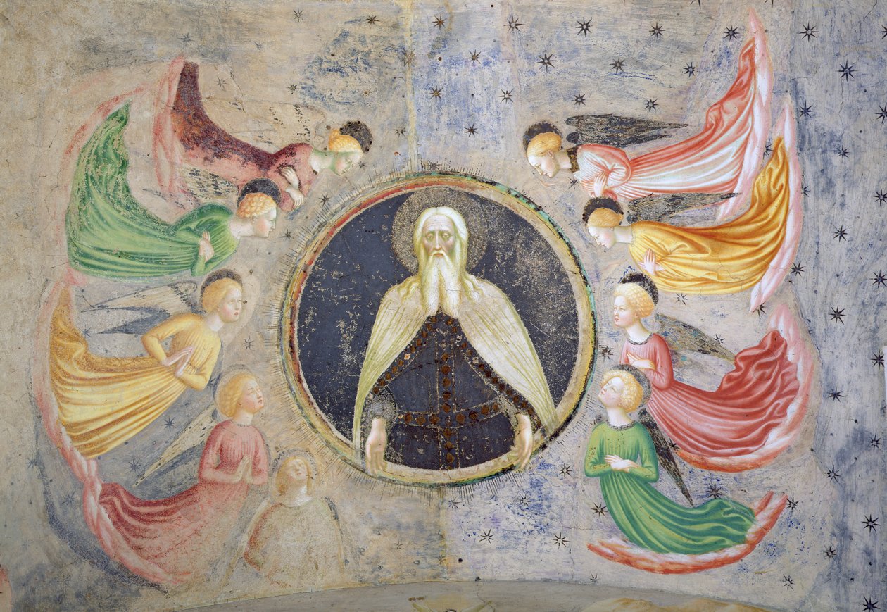 Il Padre Eterno circondato da angeli da Tommaso Masolino da Panicale