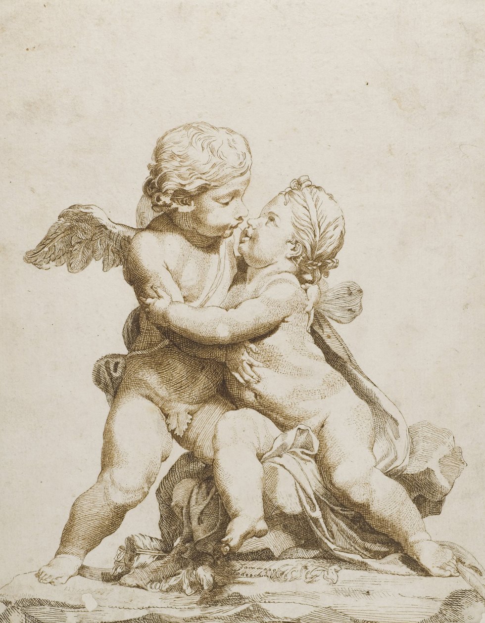 Due Cupidi che si baciano da Tommaso Todeschini