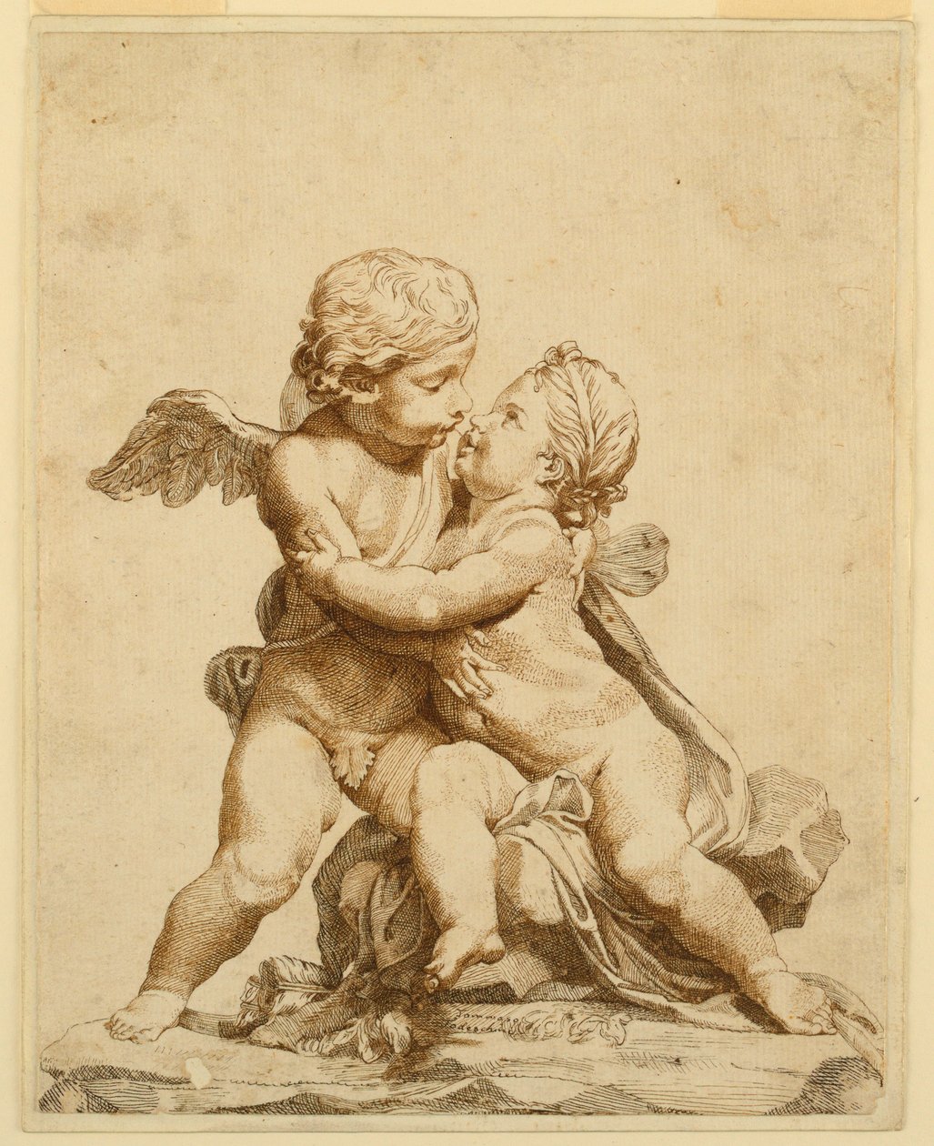 Due Cupidi che si baciano da Tommaso Todeschini