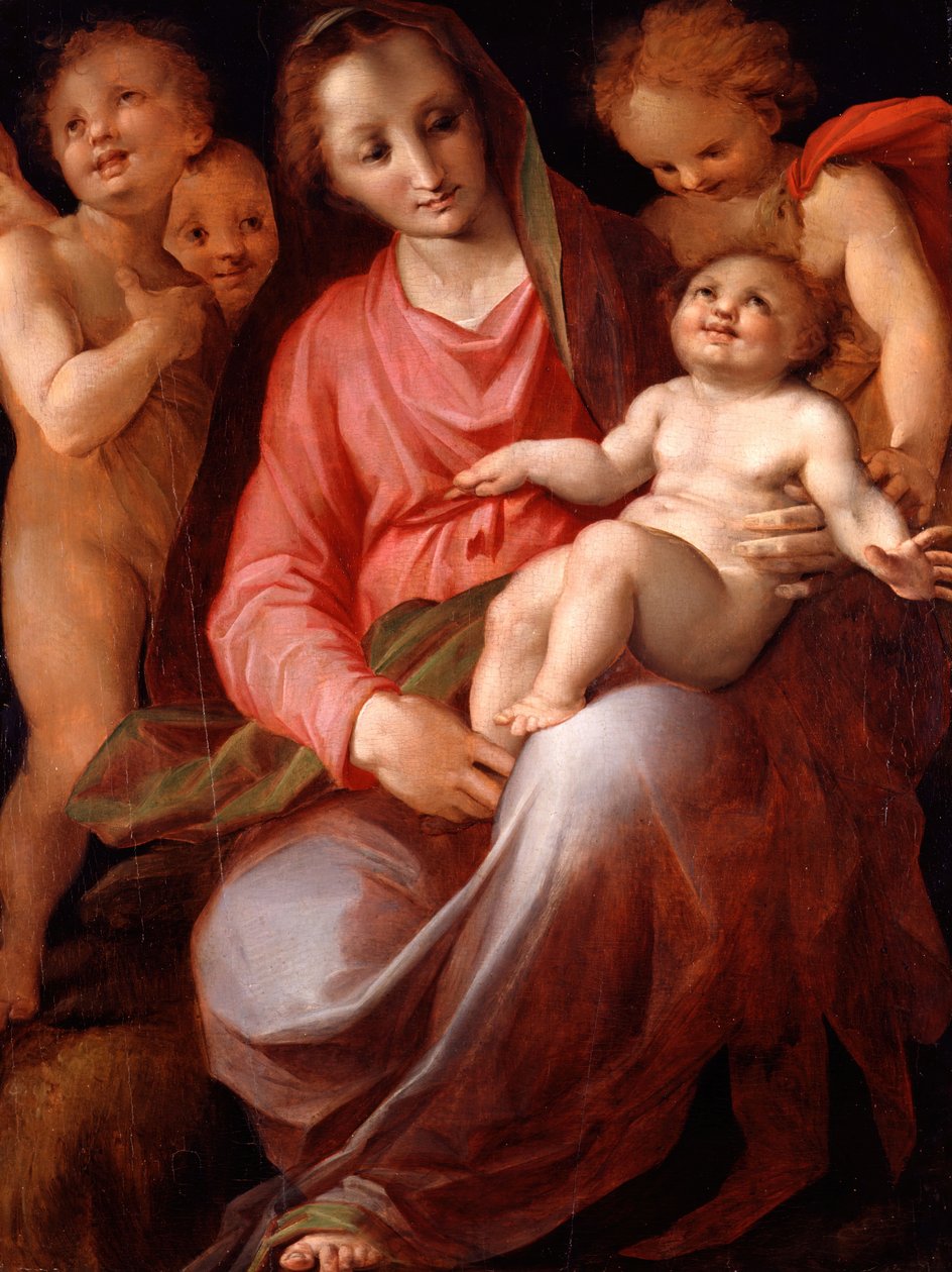 Madonna e bambino con il piccolo San Giovanni da Tommaso Manzuoli