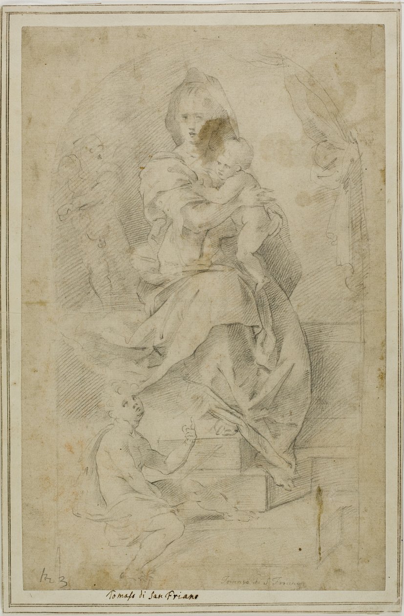 Madonna con Bambino e San Giovanni Battista bambino da Tommaso Manzuoli