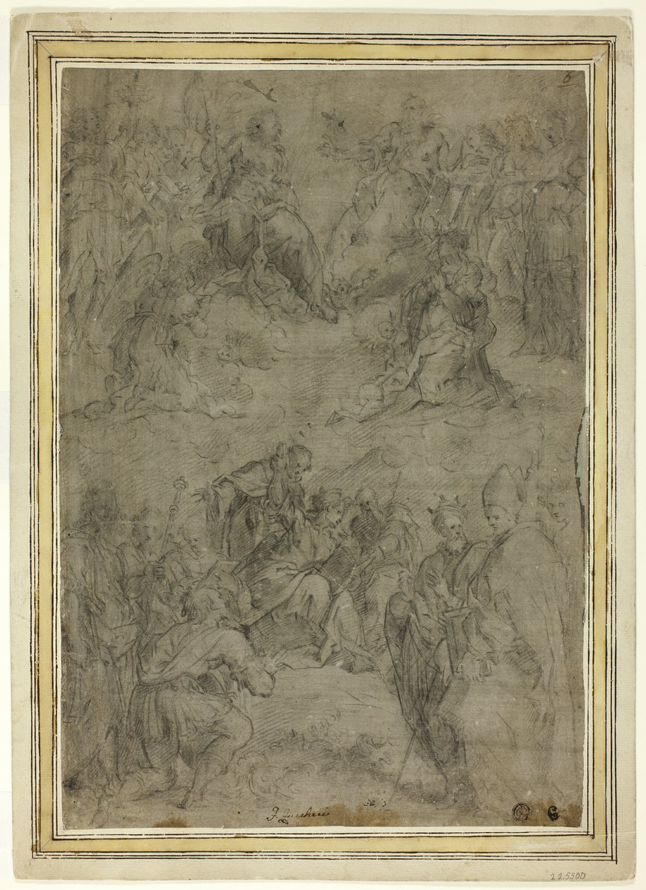 Trinità con la Vergine e Dieci Santi da Tommaso Manzuoli