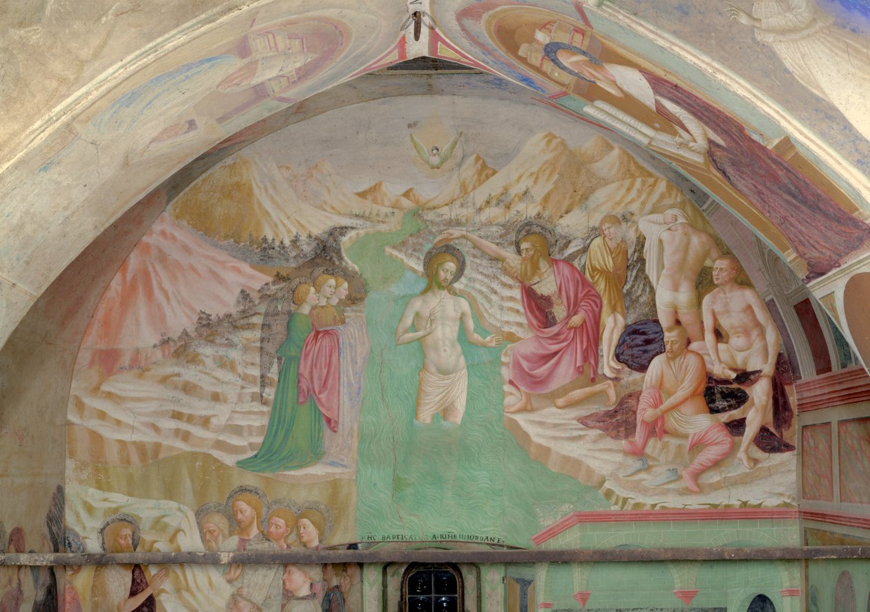 Il battesimo di Cristo, dal Ciclo della Vita di San Giovanni Battista da Tommaso Masolino da Panicale
