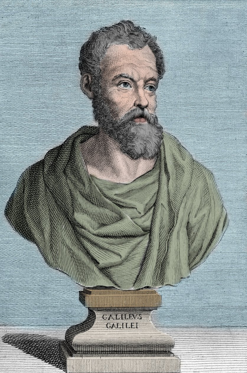 Ritratto di Galileo Galilei, astronomo italiano (1564-1642) incisione di Tommaso Piroli (1752-1824) collezione privata da Tommaso Piroli