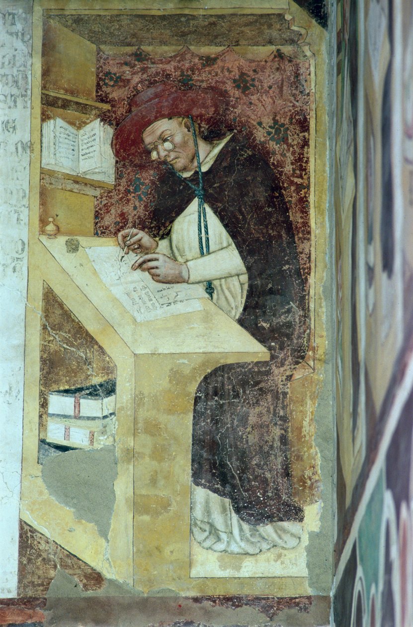 Ugo di Provenza alla sua scrivania, dal ciclo di "Quaranta illustri membri dell