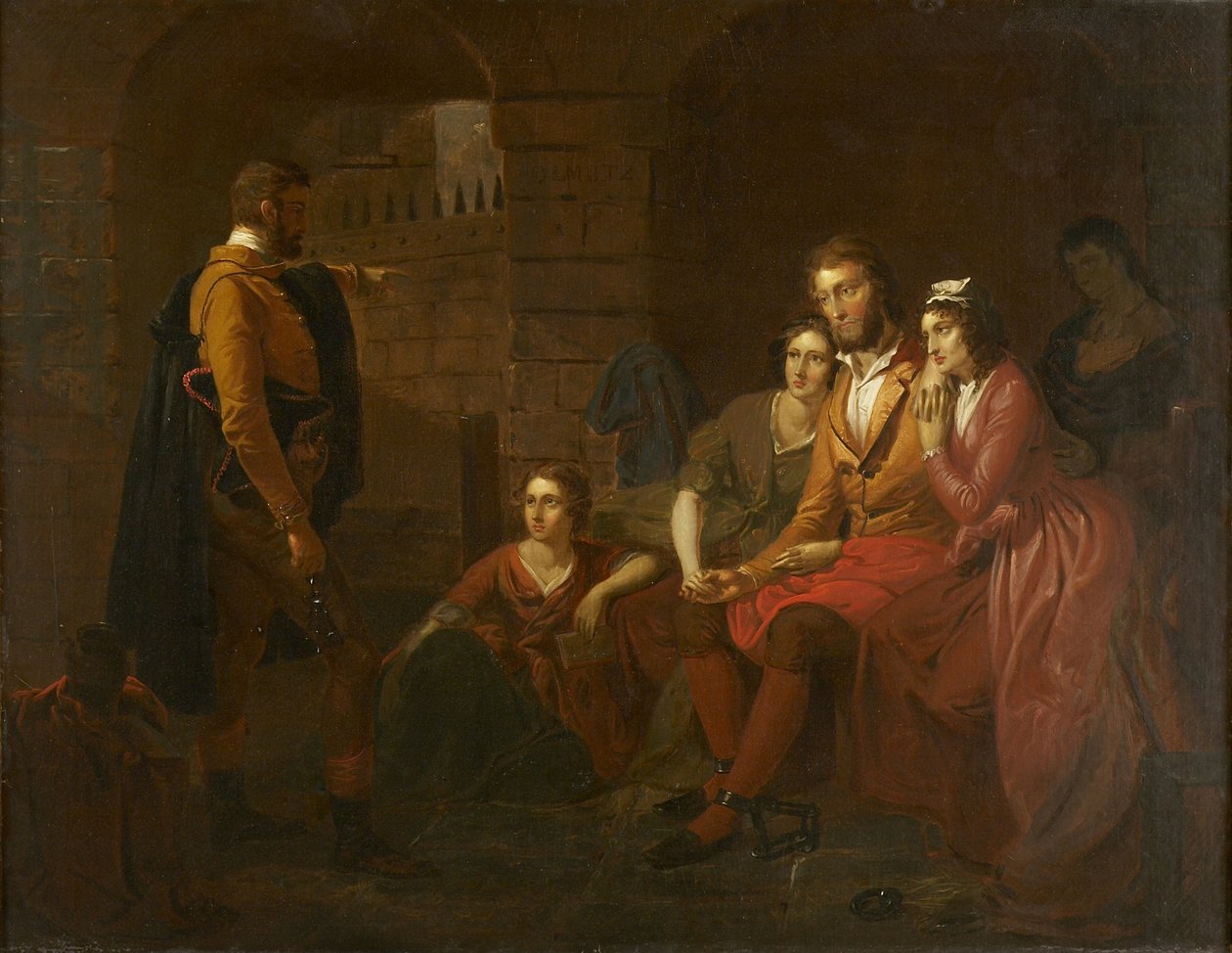 Lafayette in prigione a Olmütz, 1850 da Tompkins Harrison Matteson