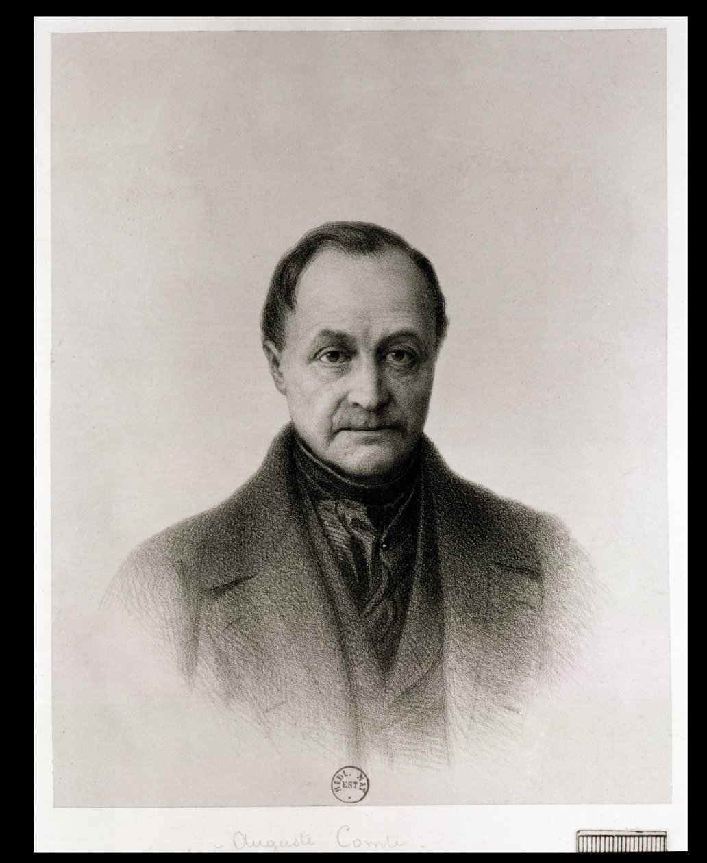 Ritratto di Auguste Comte (1798-1857), filosofo francese da Tony Toullion