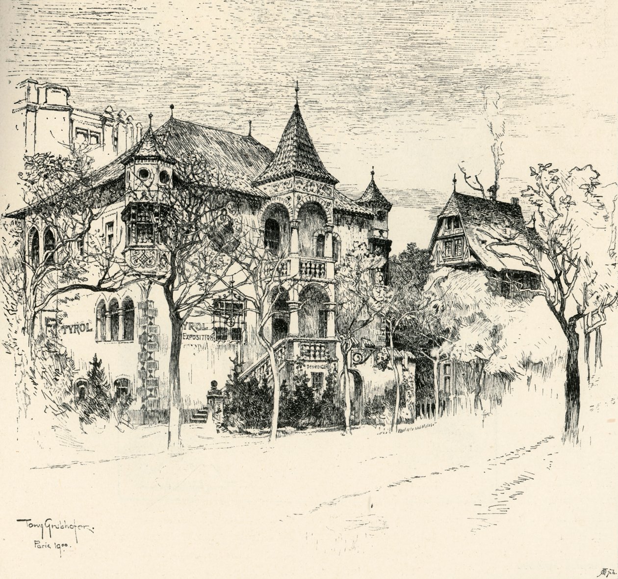 Chateau Tyrolen di Tony Grubhofer, 1900 da Tony Grubhofer