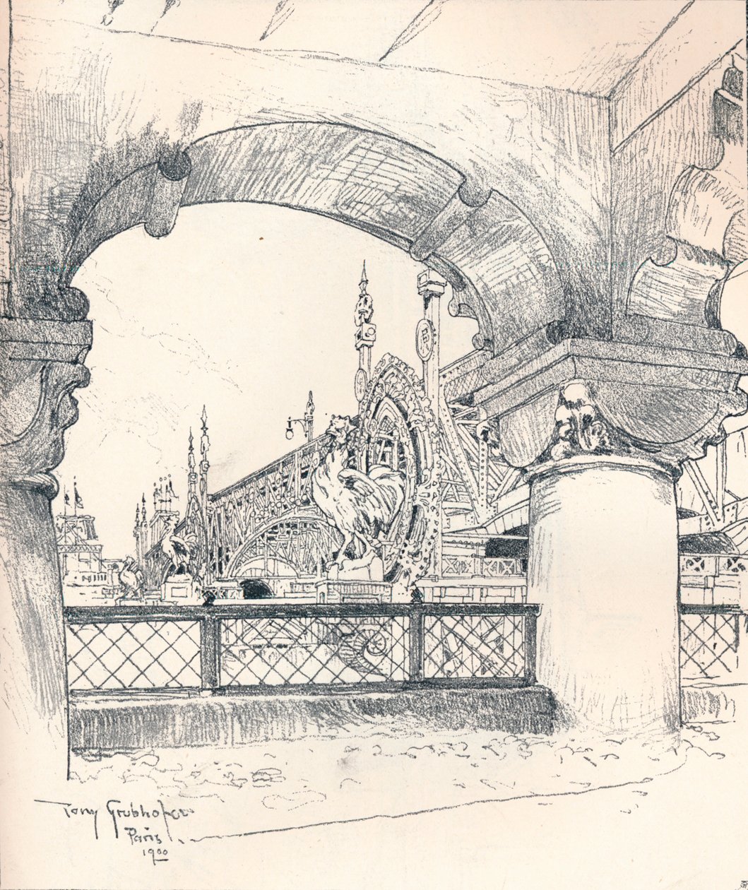 Colonnato vicino al Pont des Invalides, c1900 da Tony Grubhofer