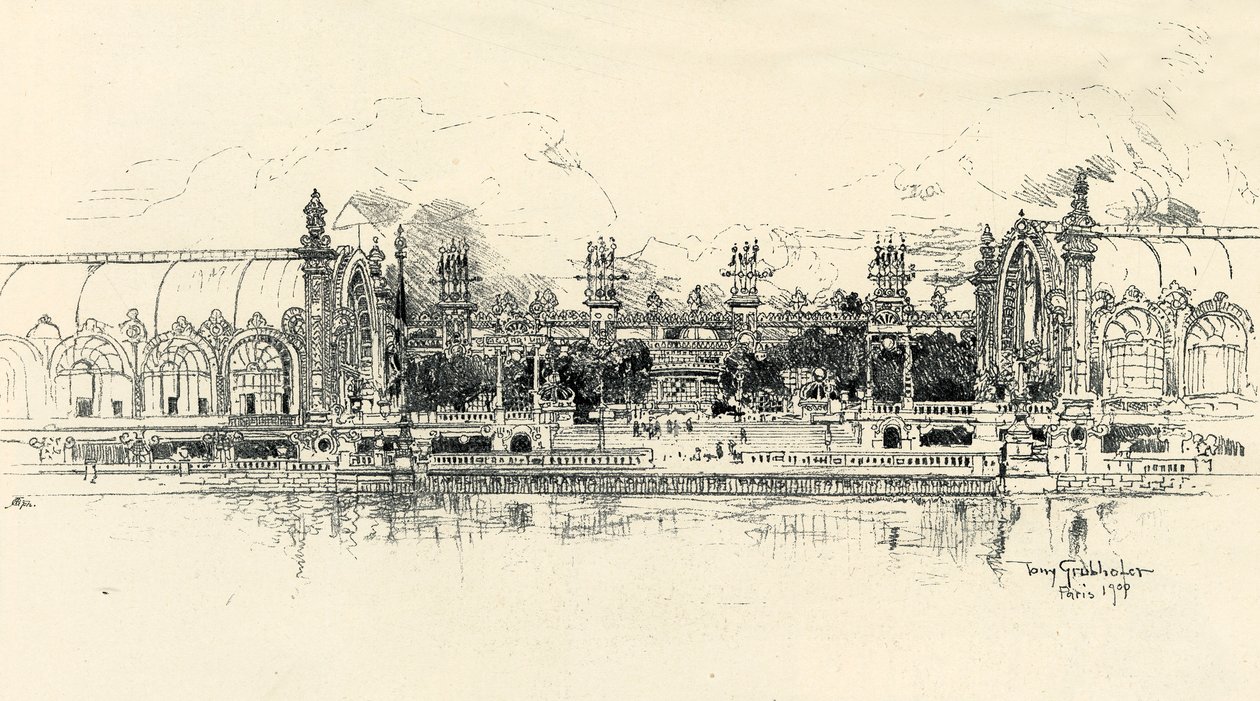 I padiglioni di orticoltura e silvicoltura di Tony Grubhofer, 1900 da Tony Grubhofer