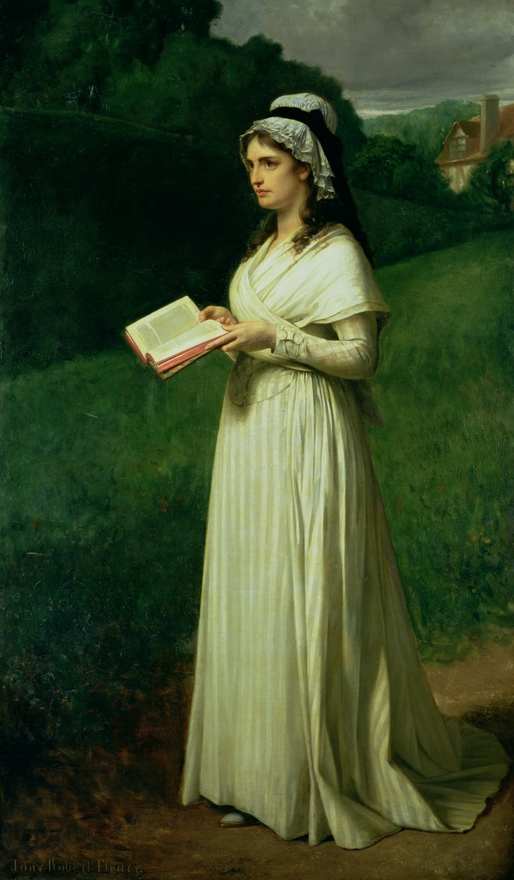 Ritratto di Charlotte Corday da Tony Robert Fleury