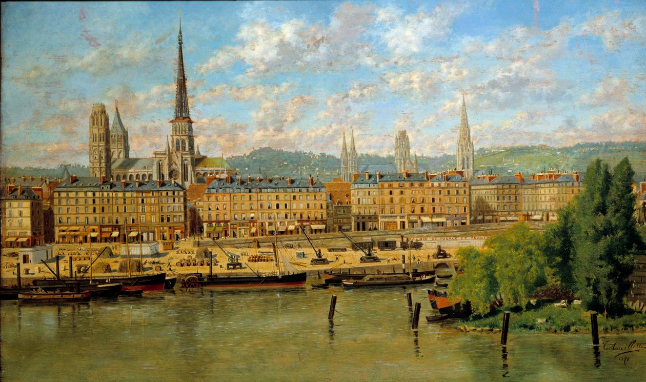 Le port de Rouen da Torello Ancillotti