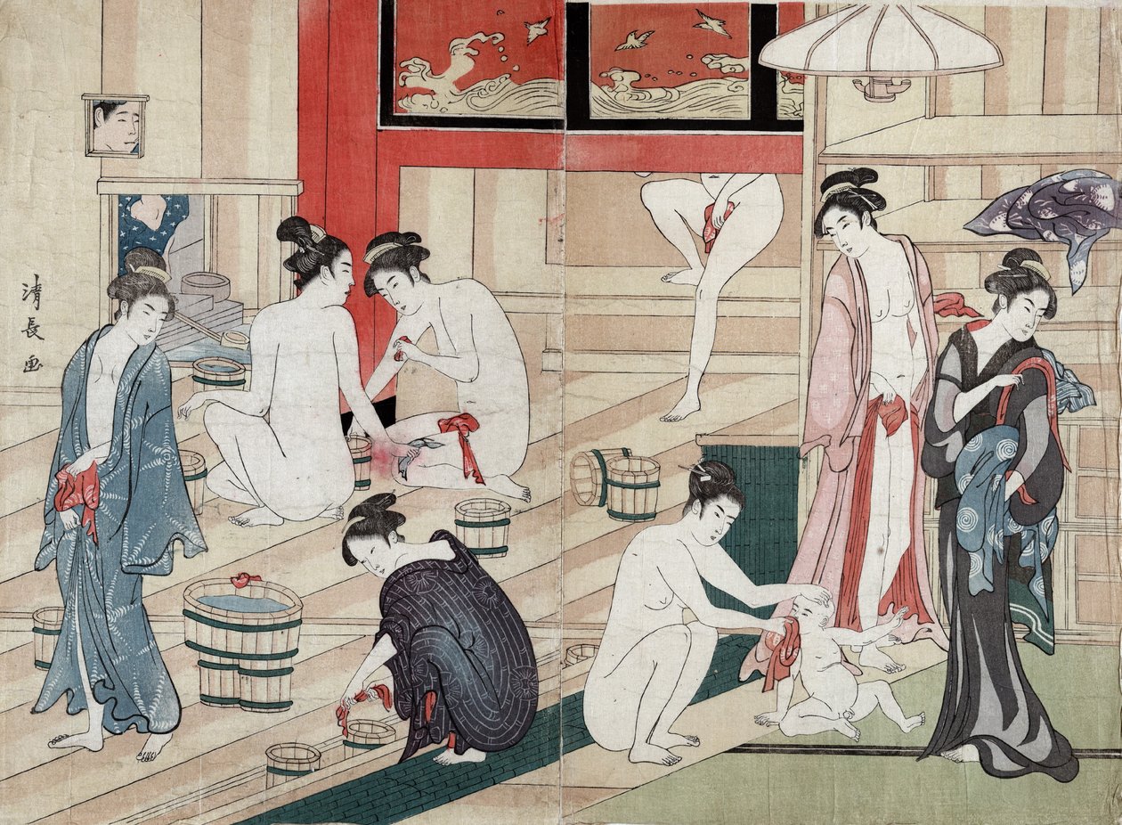 Bagno pubblico, 1780 da Torii Kiyonaga