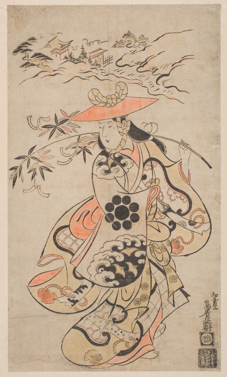 Sawamura Kodenji come Tsuyu-no-Mae, 1698 da Torii Kiyonobu I Torii Kiyonobu I