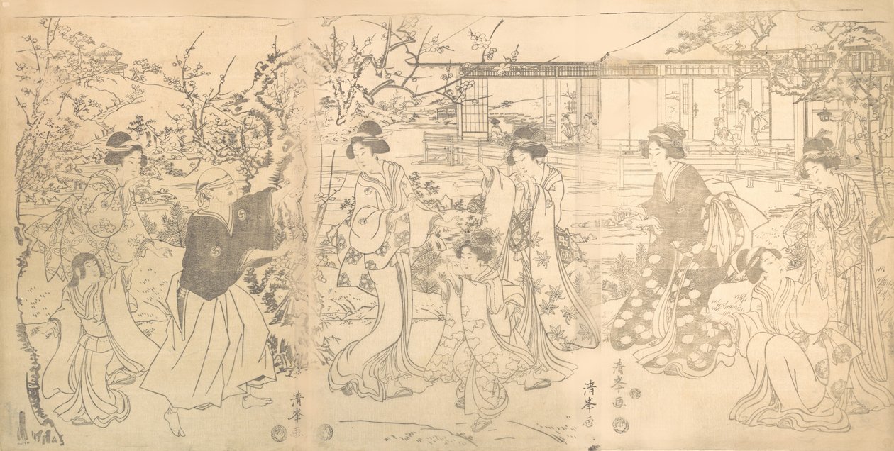 Scena dalla vendetta di Chushingura dei 47 leali rivenditori da Torii Kiyomine