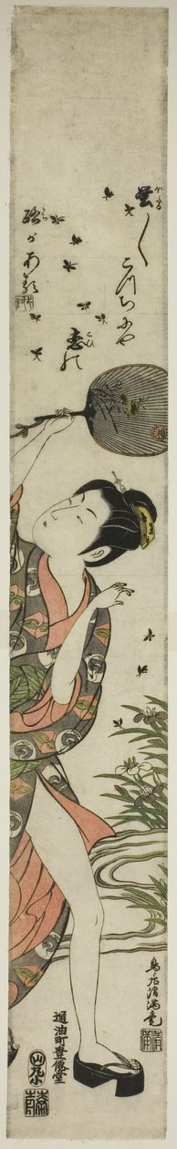 Inseguire le lucciole da Torii Kiyomitsu I
