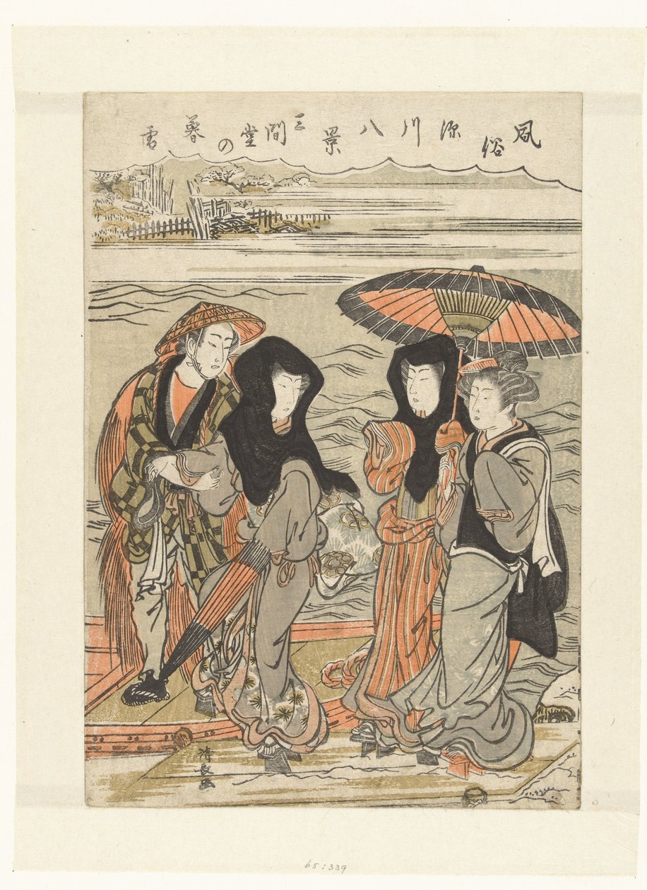 Neve serale a Sangendo da Torii Kiyonaga