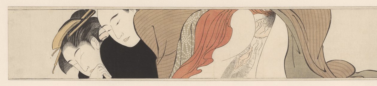 Geisha con occhi chiusi da Torii Kiyonaga