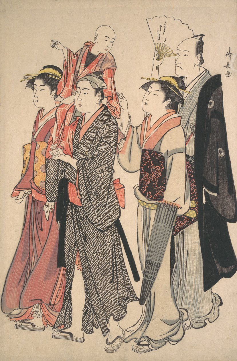 Ichikawa Danjuro V e la sua famiglia da Torii Kiyonaga