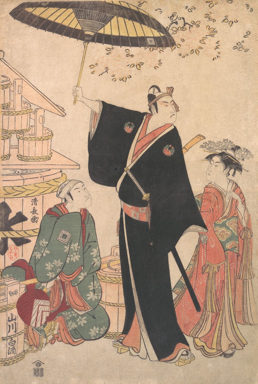Ichikawa Yaozo III nel ruolo di Sukeroku dall