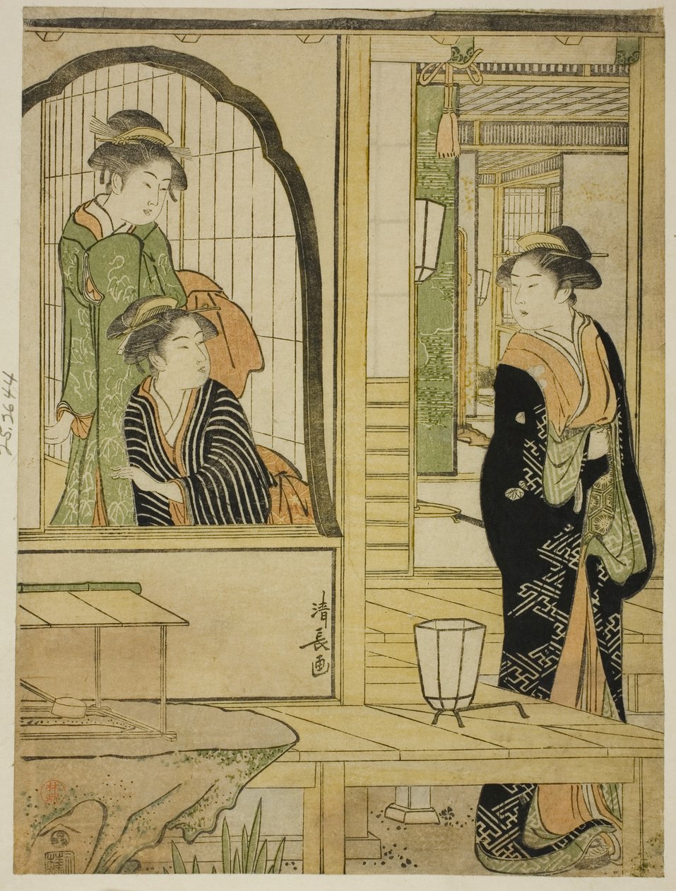 Parodia della Principessa Joruri e Ushiwakamaru da Torii Kiyonaga