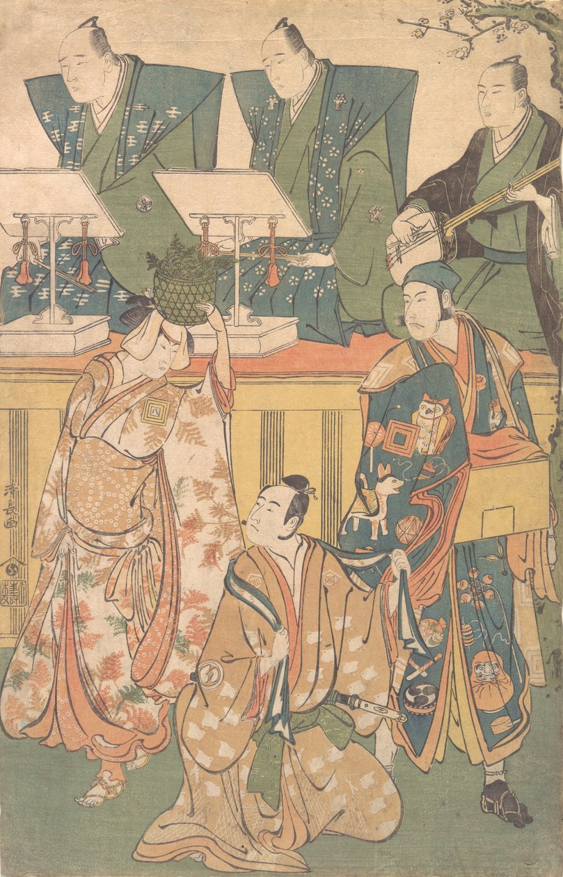 Scena da un dramma, ca. 1788 da Torii Kiyonaga