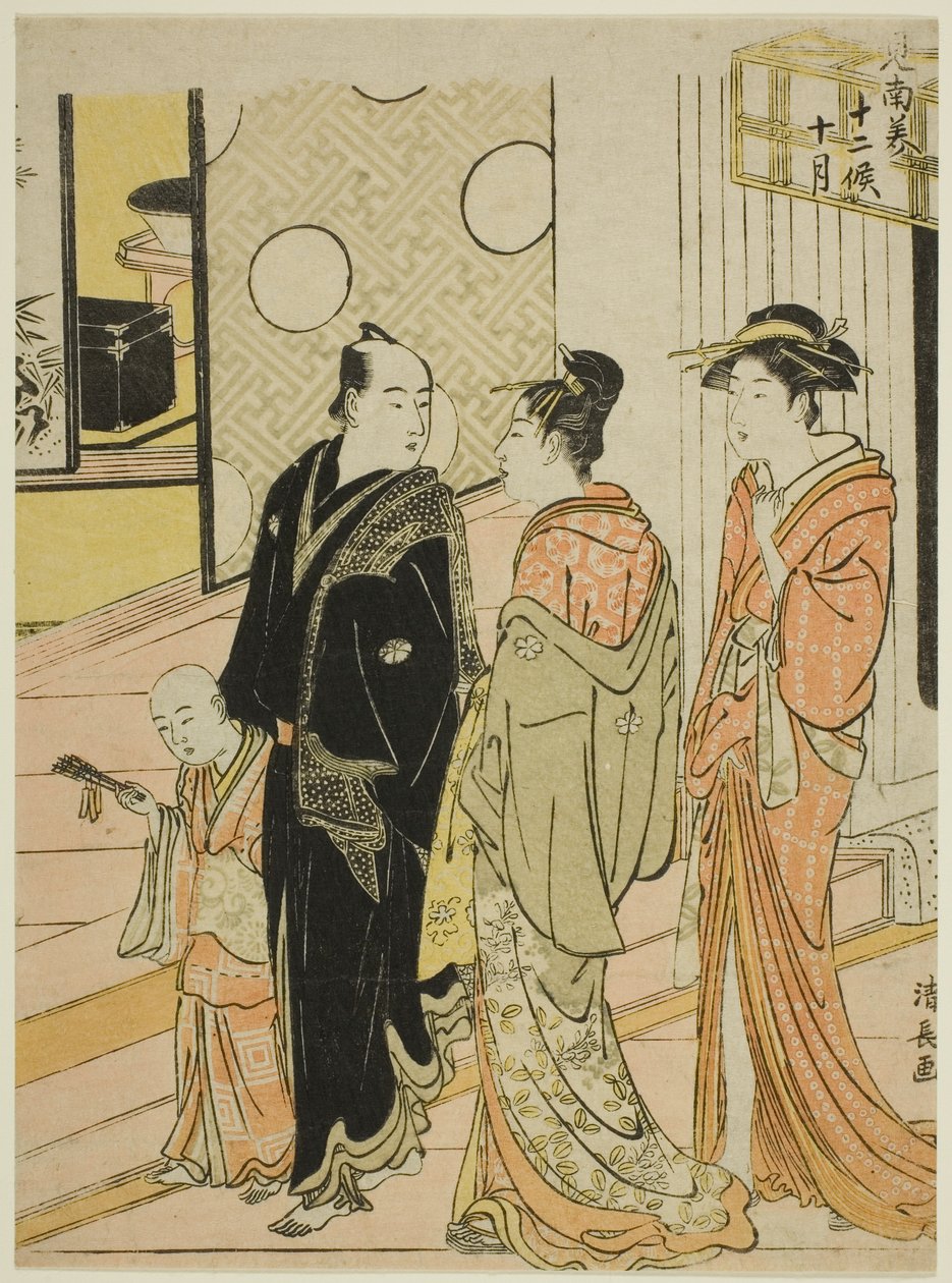 Il decimo mese (Jugatsu), dalla serie "Dodici mesi nel sud (Minami juni ko)" da Torii Kiyonaga