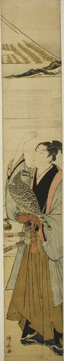 Giovane uomo con simboli del primo sogno del nuovo anno da Torii Kiyonaga