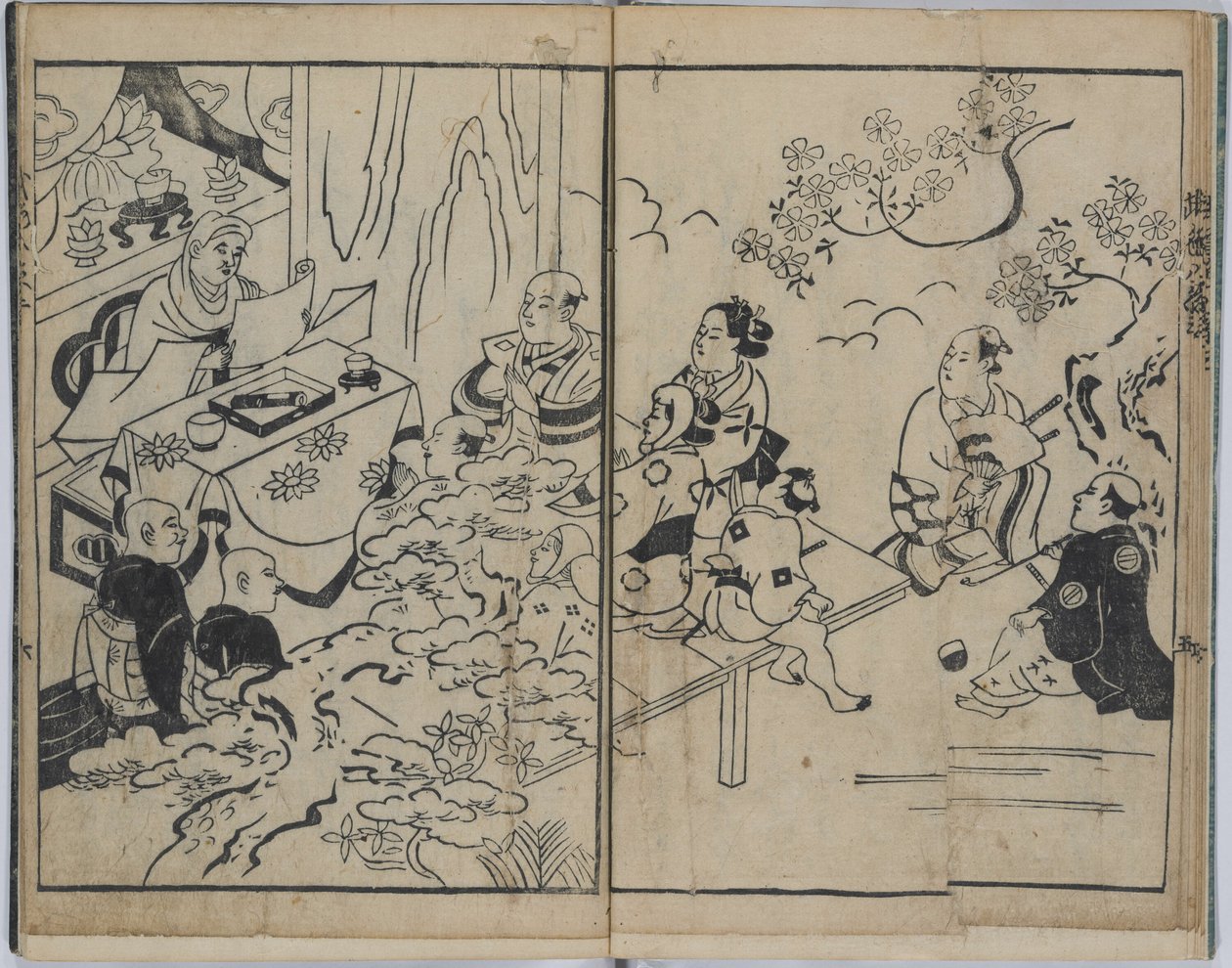 Le otto visioni fantasiose nelle relazioni amorose militari (Furyu budo iro-bakkei) da Torii Kiyonobu I
