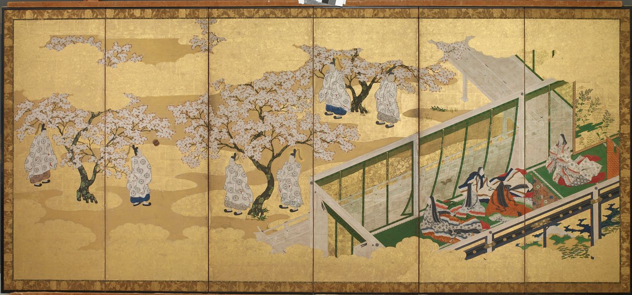 <em>Il Racconto di Genji</em>, Capitolo 34; Kashiwagi vede la Terza Principessa da Tosa Mitsuoki