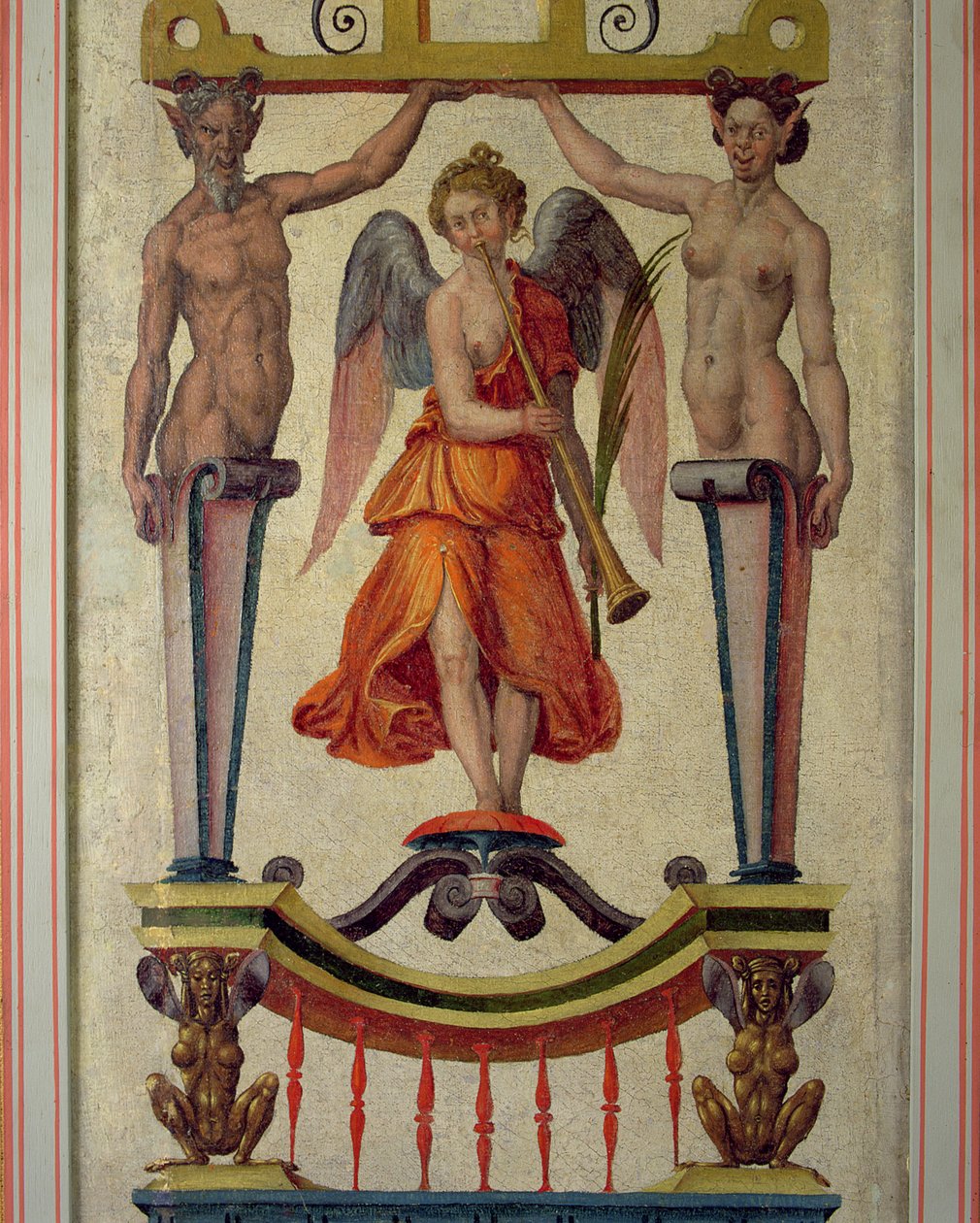 Pannello arabesco, che potrebbe provenire dal Palazzo di Nonsuch, XVI secolo da Toto