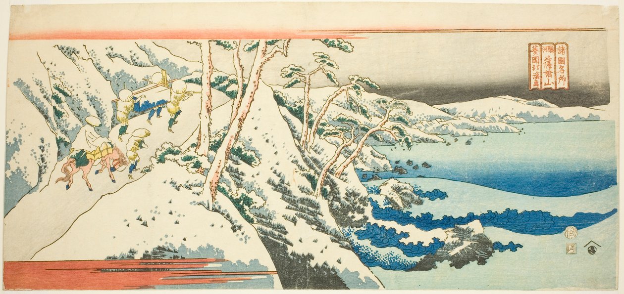 Monte Satta nella provincia di Suruga (Suruga Sattayama), dalla serie "Luoghi famosi nelle province (Shokoku meisho)" da Totoya Hokkei