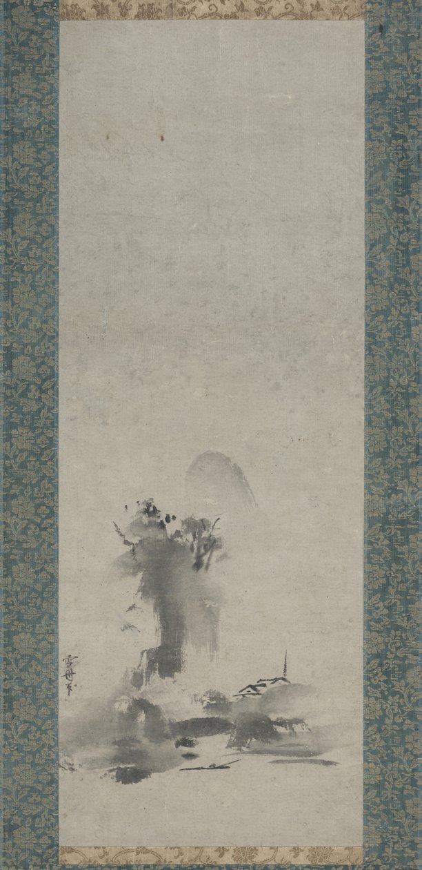 Haboku, paesaggio a inchiostro spruzzato da Toyo Sesshu