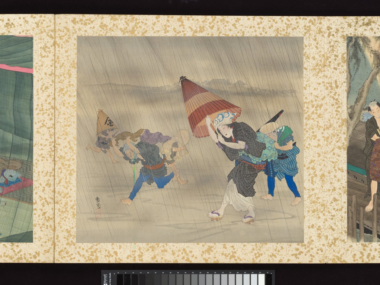 Artigiani, bellezze ed eventi annuali da Toyohara Kunichika