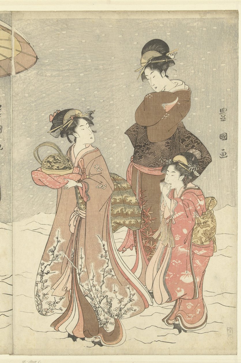 Palla di neve da Toyokuni (II) , Utagawa