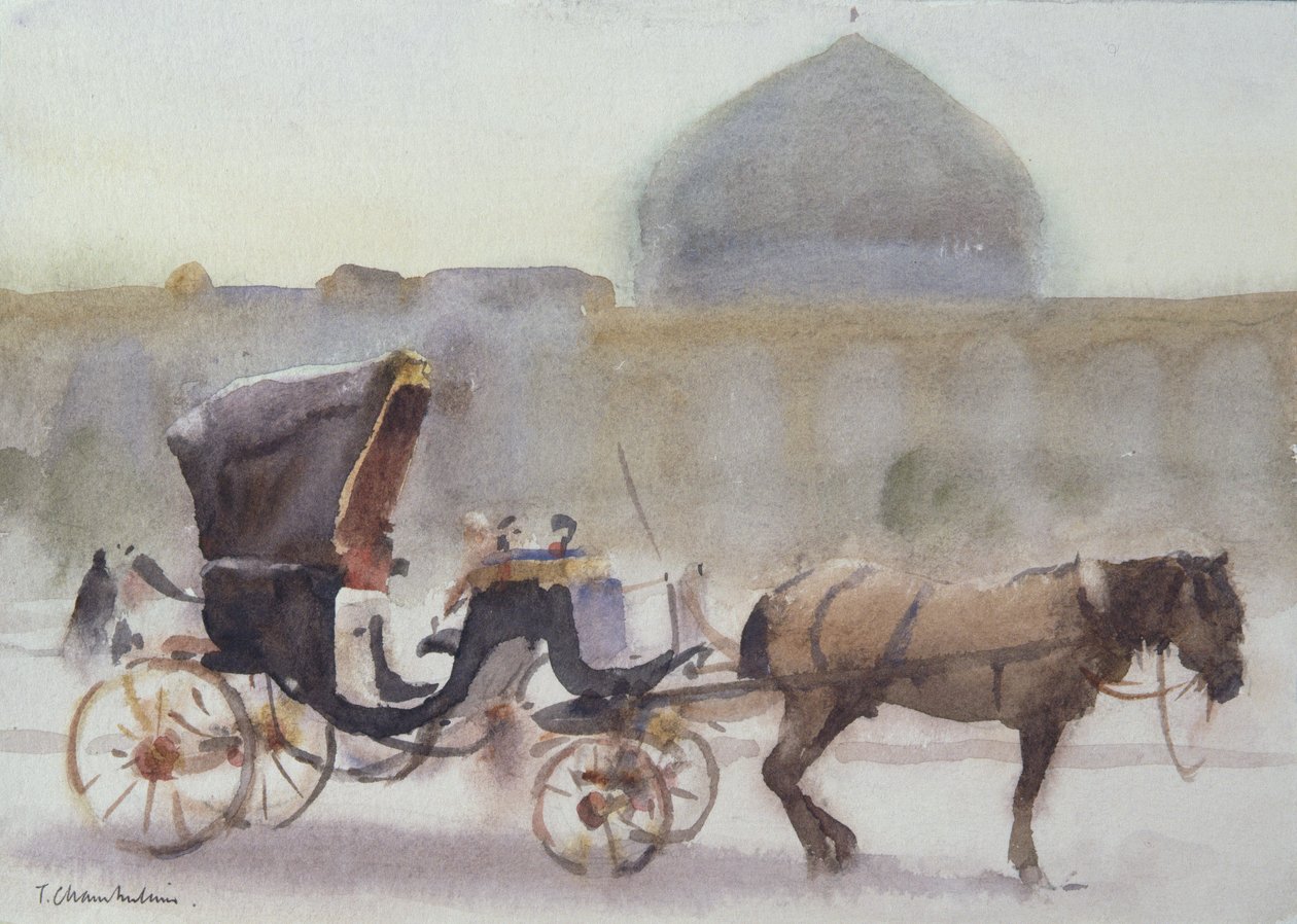 Cavallo e carrozza, Piazza Naghshe Jahan, Isfahan da Trevor Chamberlain