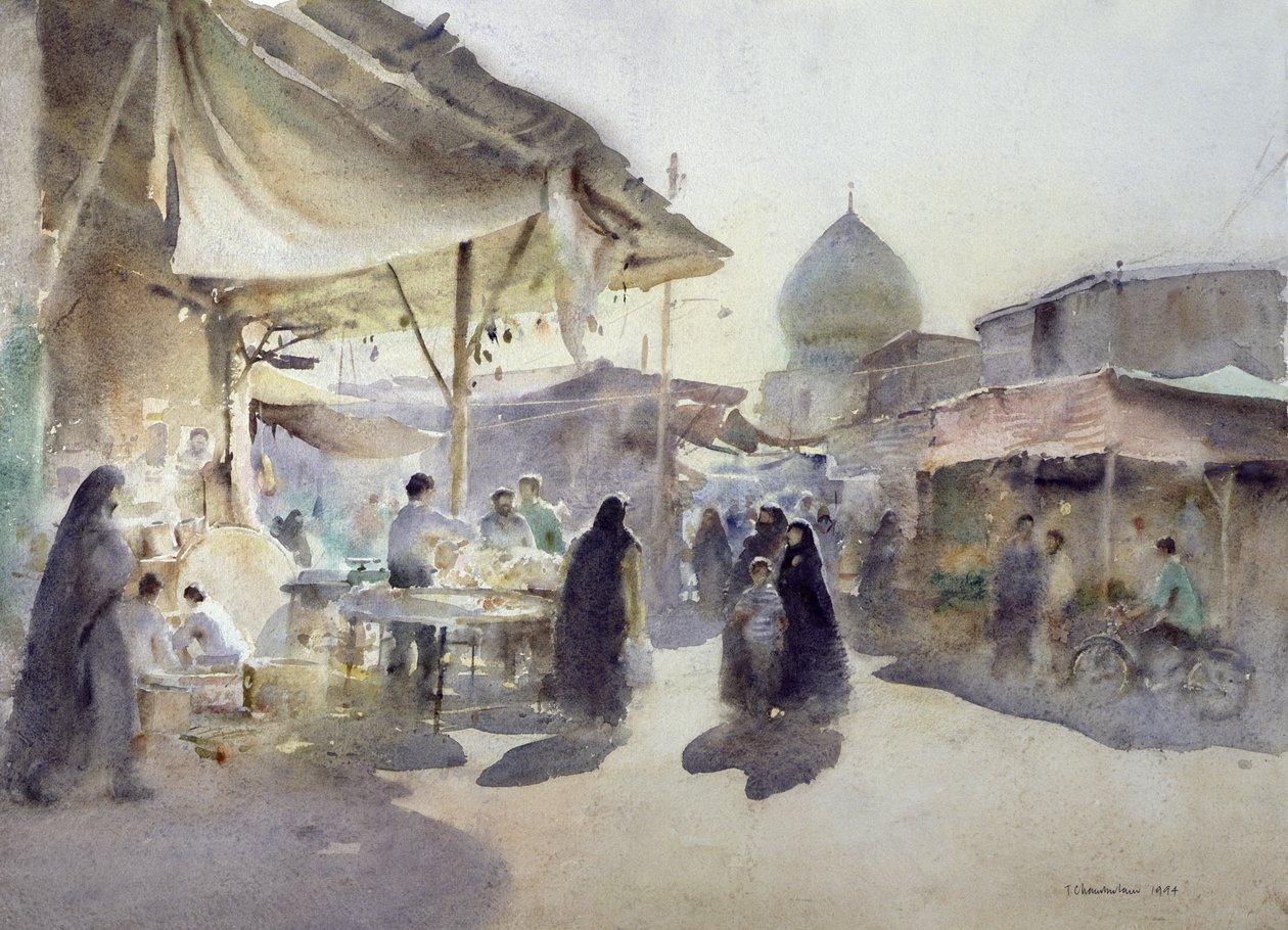 Luce e ombra, Bazar di Shiraz, 1994 da Trevor Chamberlain