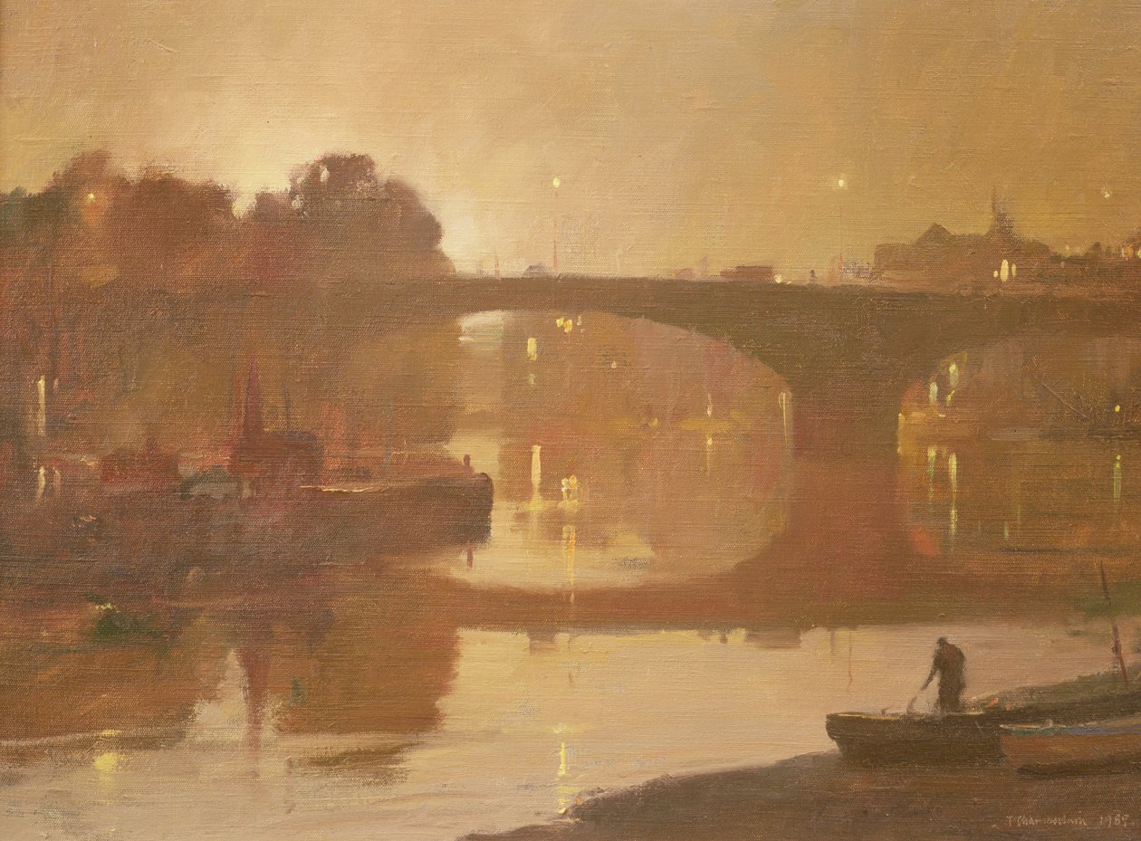 Notte, Kew Bridge, 1989 da Trevor Chamberlain