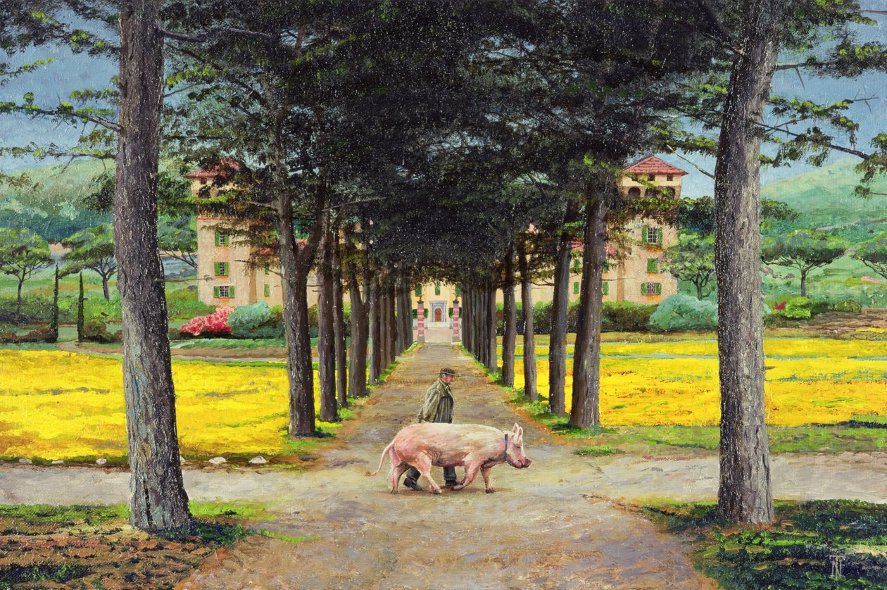 Grande maiale, Pistoia, Toscana da Trevor Neal