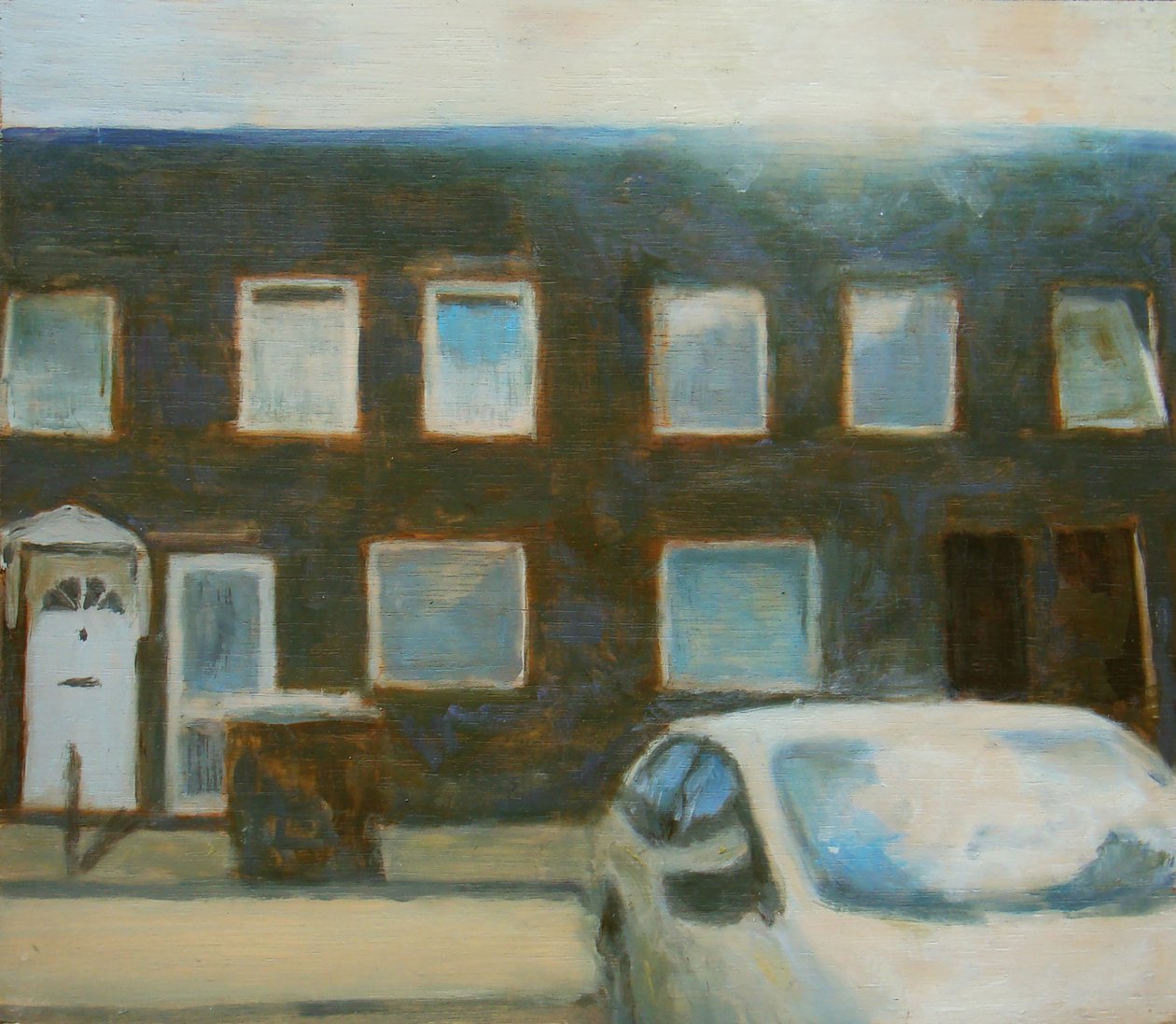 Un posto dove vivere 25, 2012 (olio su compensato) da Trevor Burgess