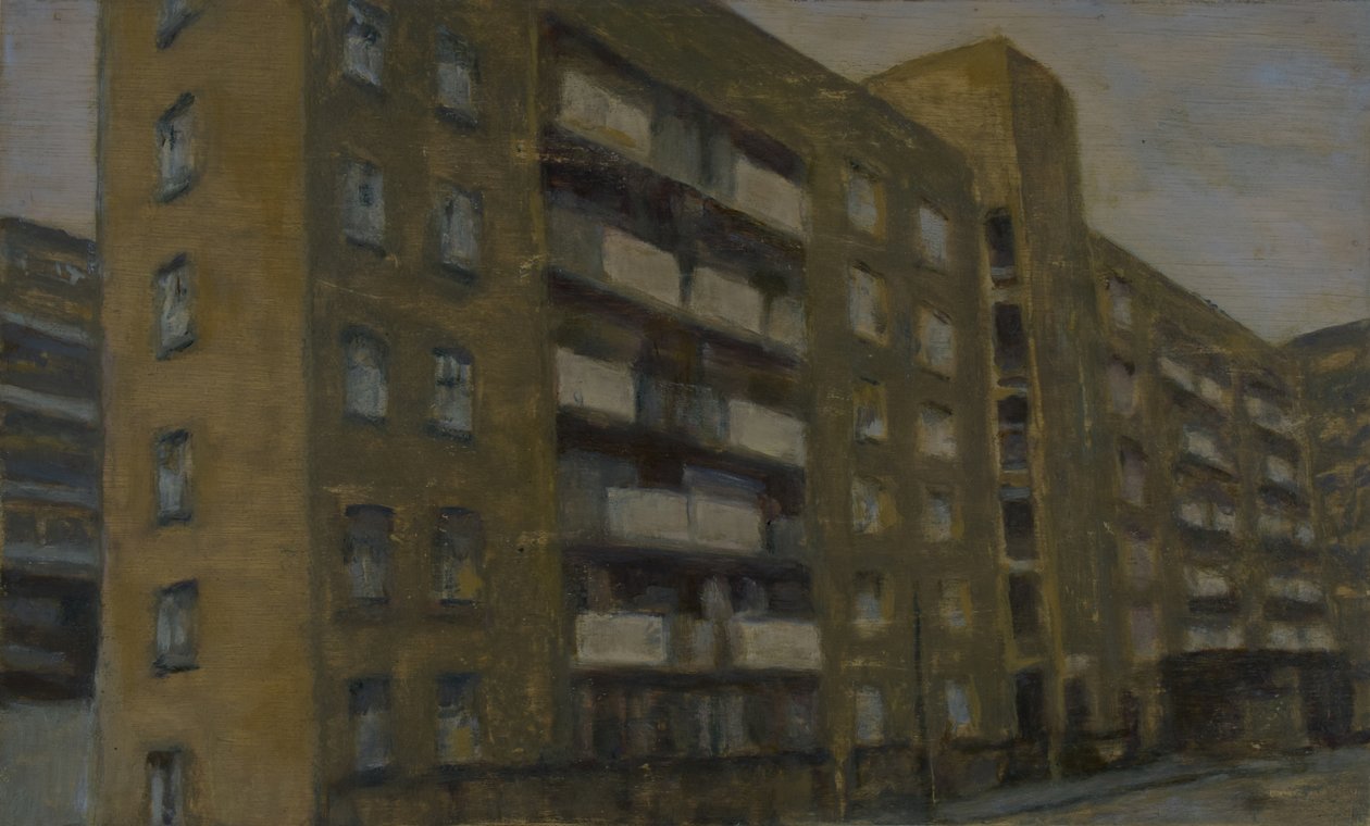 Un posto dove vivere 34, 2012 (olio su compensato) da Trevor Burgess