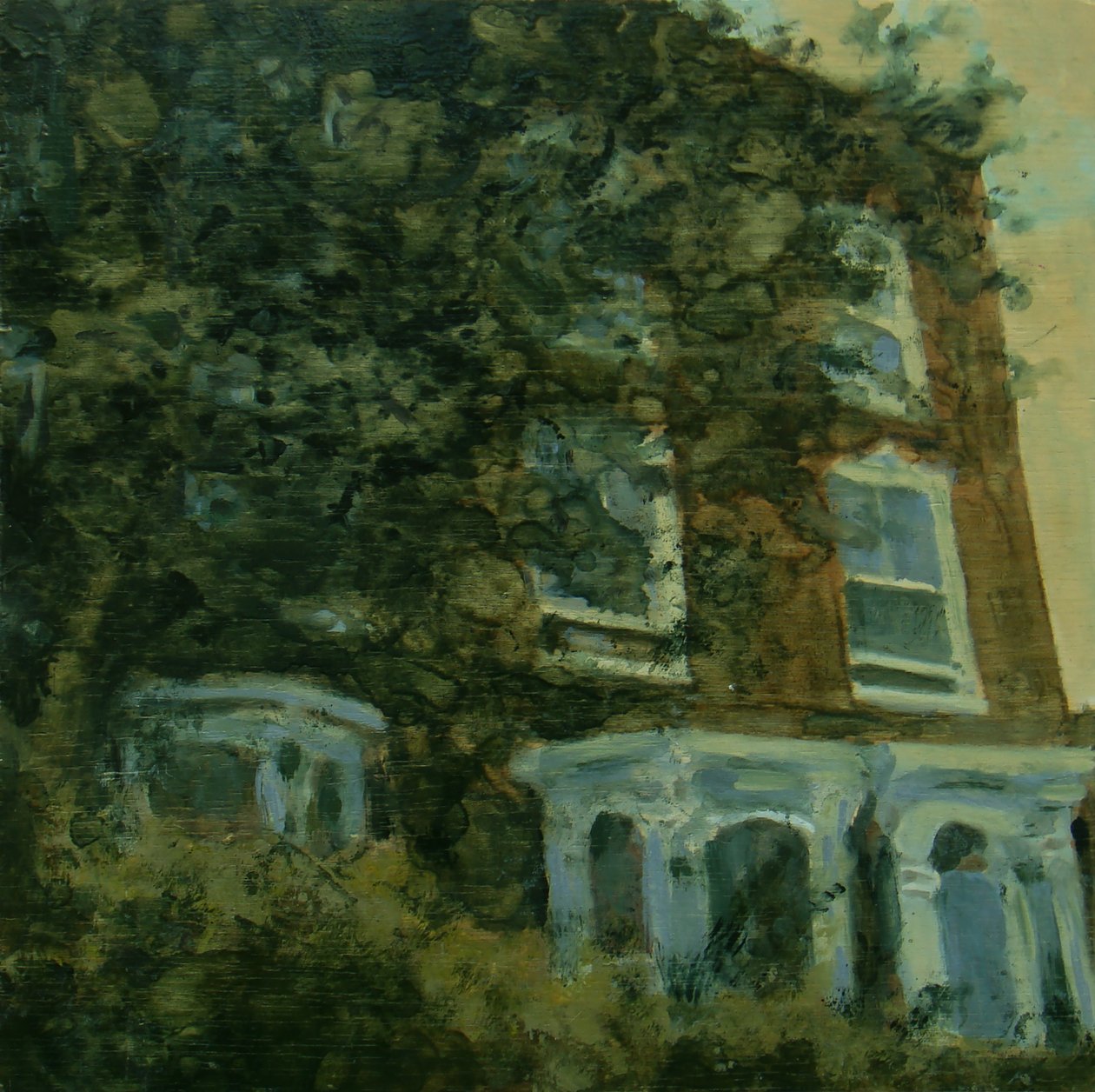 Un posto dove vivere 35, 2012 (olio su compensato) da Trevor Burgess