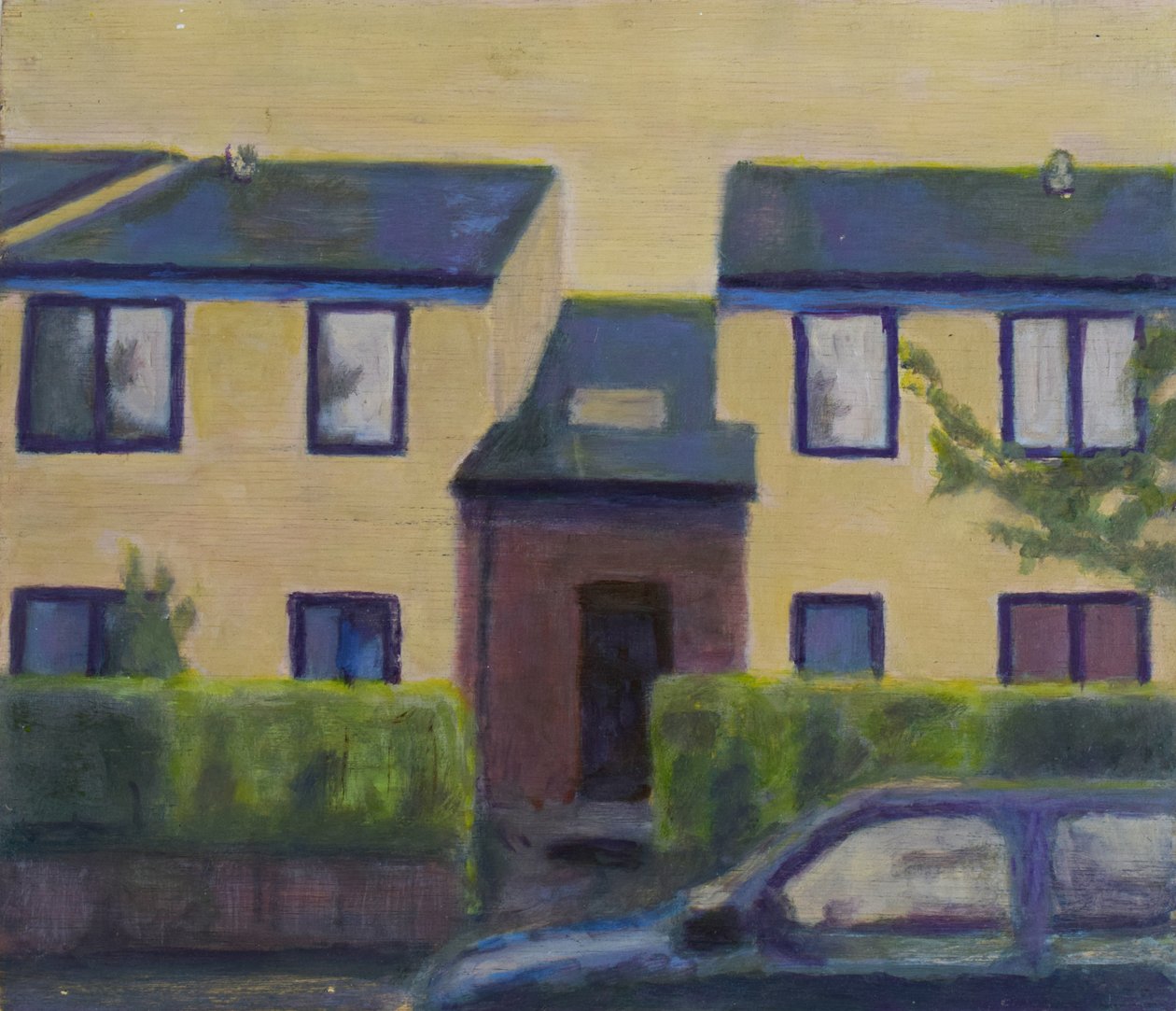 Un posto dove vivere 38, 2012 (olio su compensato) da Trevor Burgess