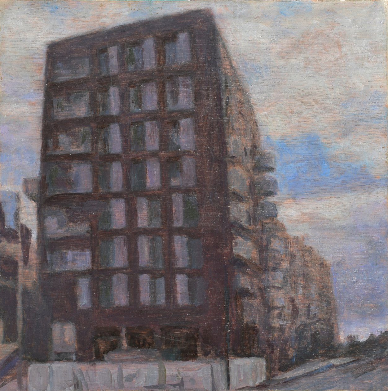 Un posto dove vivere 60, 2013 (olio su compensato) da Trevor Burgess