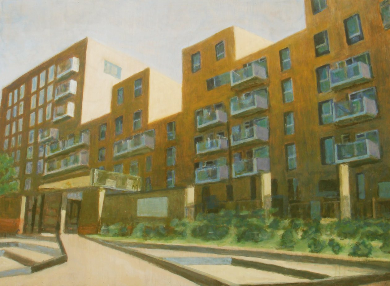 Un posto dove vivere L4, 2013 (olio su compensato) da Trevor Burgess