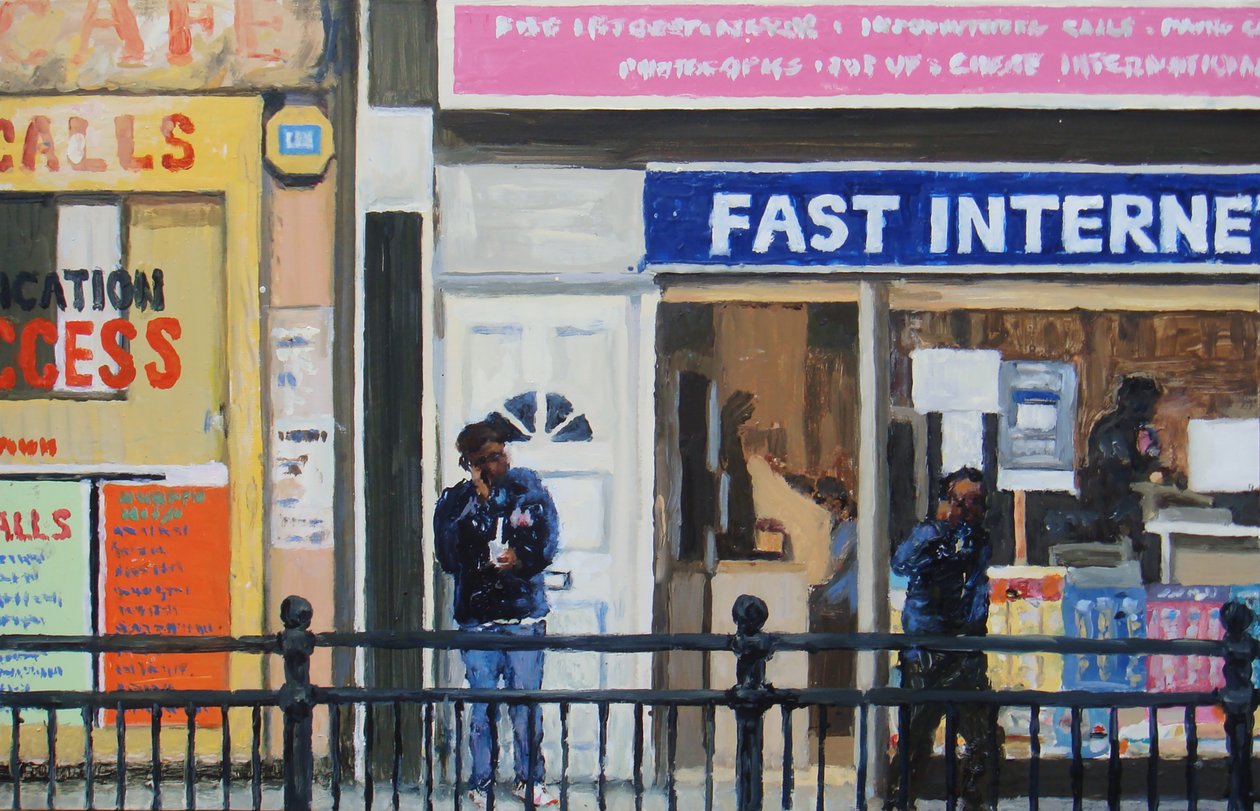 Chiamate rapide, 2008 (olio su tavola) da Trevor Burgess