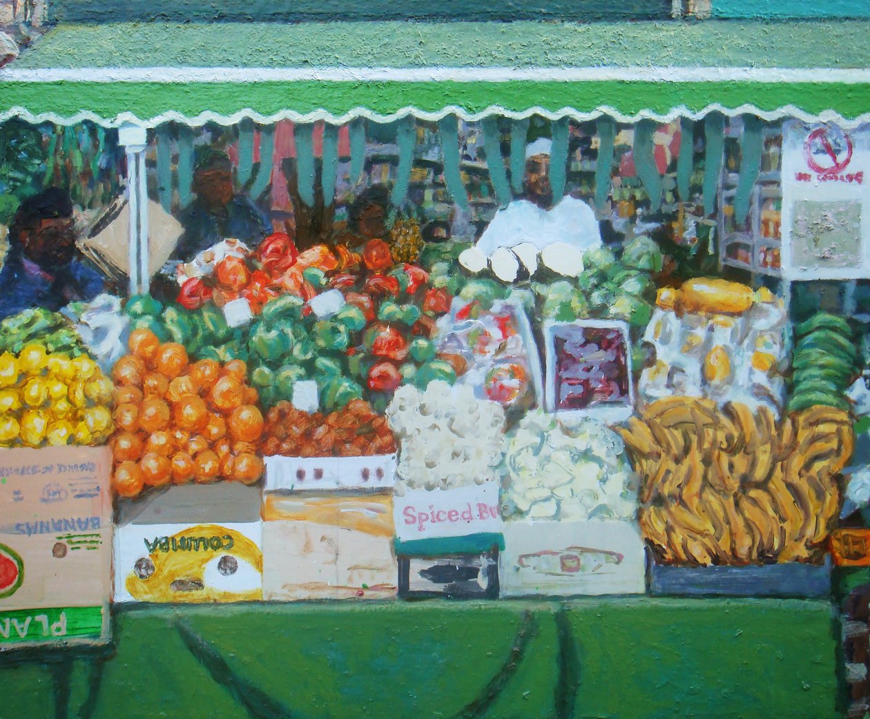 Drogheria (Deptford, Londra), 2011 (olio su tavola) da Trevor Burgess