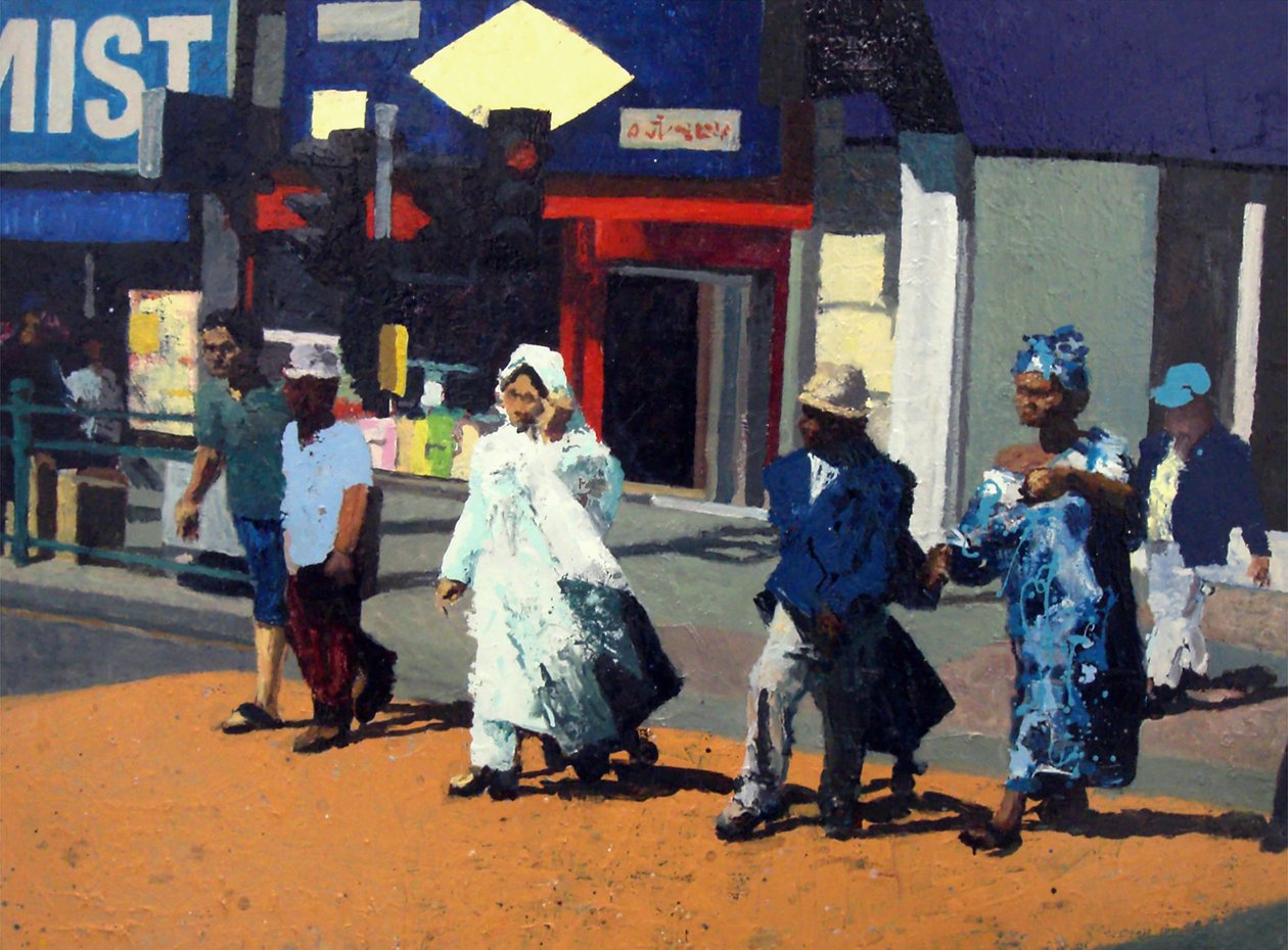 A partire da ora, 2006 (olio su tela) da Trevor Burgess